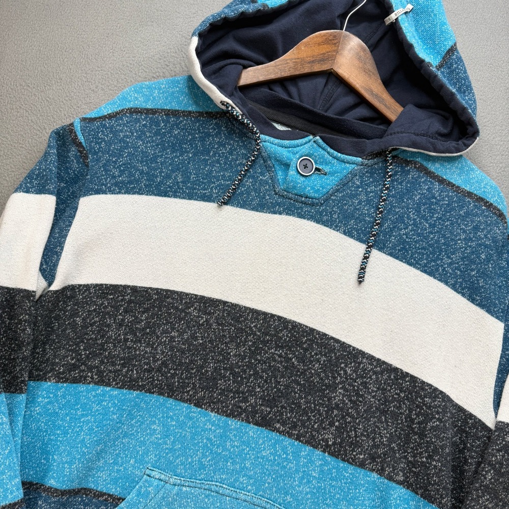 Billabong Hoodie Men M Multicolor Cotton Blend Knit Surf Pullover Beach Kangaroo